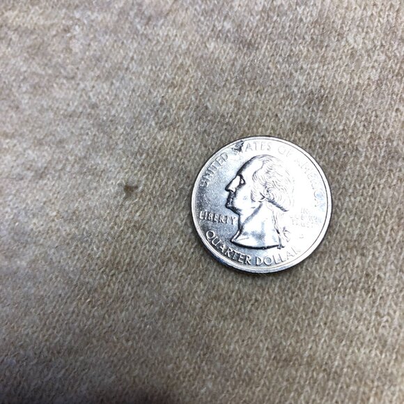 Vintage Cashmere Sweater Heather Cream sz M /L Winter Fall Pinup Neutral knit - Picture 5 of 7